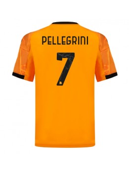 AS Roma Lorenzo Pellegrini #7 Replika Borta Kläder 2025-26 Kortärmad